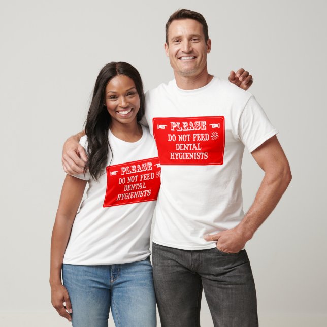 Mata inte tandläkare. t-shirt (Unisex)
