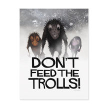 Mata inte Troll Funny Monster Internet Troll