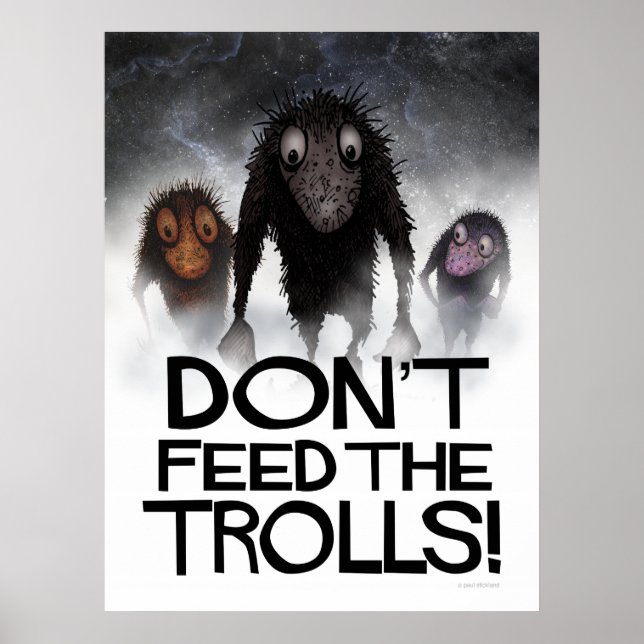 Mata inte Troll! Lönsam Internetnota Poster (Framsidan)