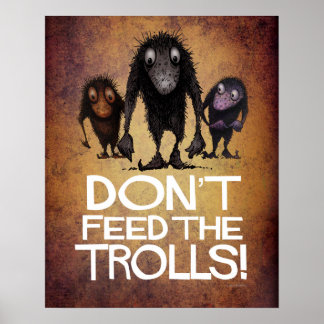 Mata inte Troll lustigt Poster