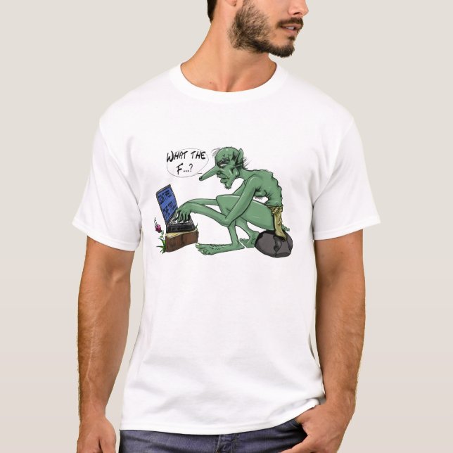 Mata inte troll t shirt (Framsida)