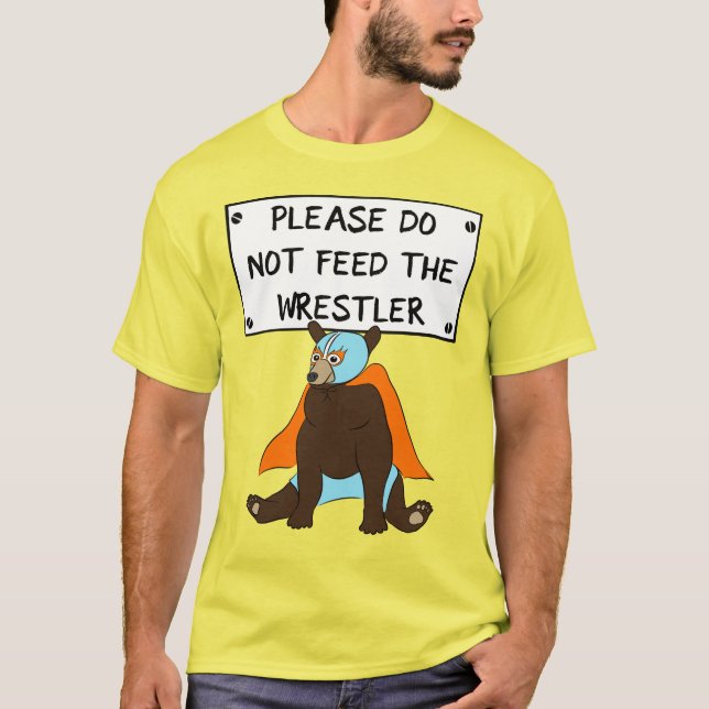Mata inte Wrestler mexikanska Luchador T Shirt (Framsida)