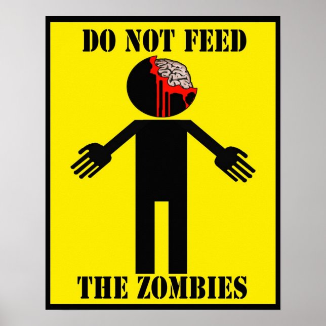 "MATA INTE ZOMBIES" poster Arg Johnny (Framsidan)