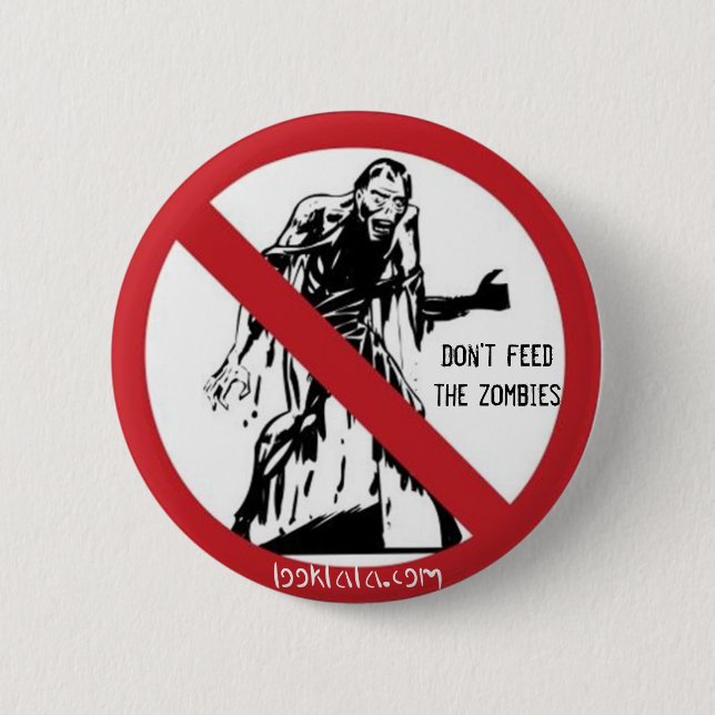 Mata inte zombiesna knapp (Framsida)