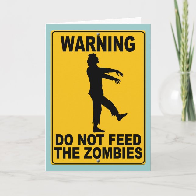 Mata inte zombiesna kort (Framsida)