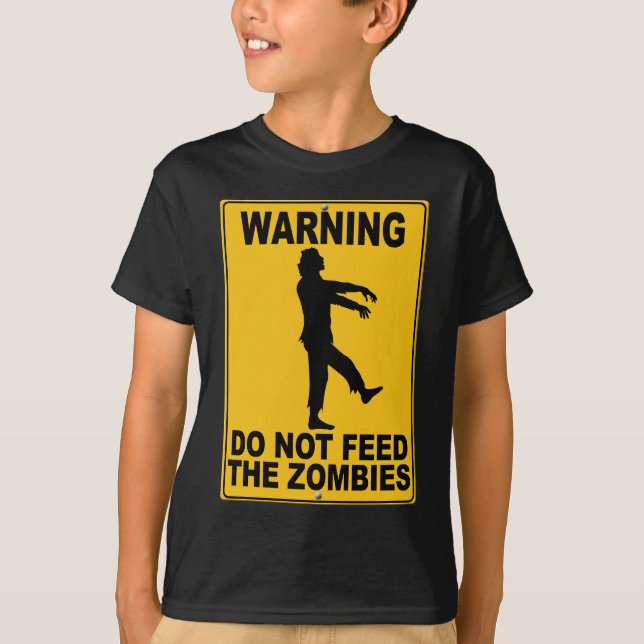 Mata inte zombiesna tee shirt (Framsida)