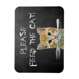 Mata kattunge magnet