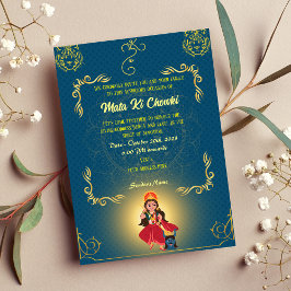 Mata Ki Chowki Goddess Durga Jagrata-inbjudan Inbjudningar