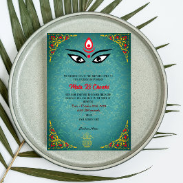 Mata Ki Chowki Goddess Durga Jagrata-inbjudan Inbjudningar