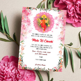 Mata Ki Chowki Gudinnan Durga Jagrata Inbjudan