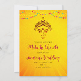 Mata ki Chowki inbjuder till Mata ka Jagrata inbju Inbjudningar