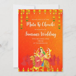 Mata ki Chowki inbjuder till Mata ka Jagrata inbju Inbjudningar