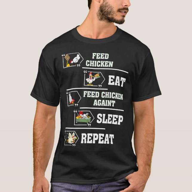 Mata kycklingägg t shirt (Framsida)