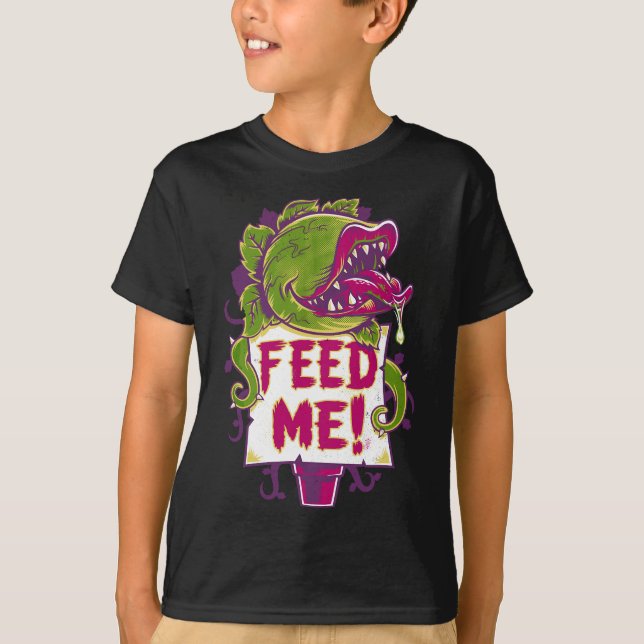 Mata mig - Creepy Cute Audrey Plant - Spooky Horro T Shirt (Framsida)