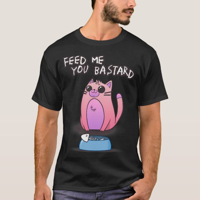 Mata mig din usling t shirt (Framsida)