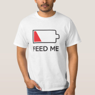 Mata mig energisnåla batterier t-shirt