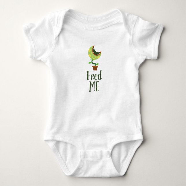 Mata mig ・ Monsterutrustning för Spädbarn Tee Shirt (Framsida)