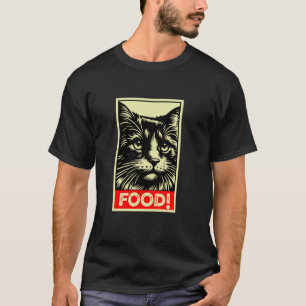 Mata mig nu! Cranky Kitten Rolig Hungrig Katt Desi T Shirt