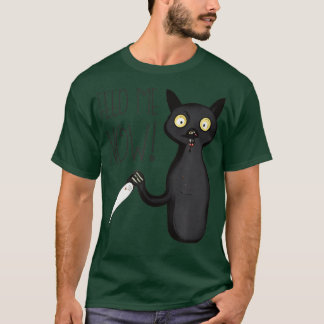Mata mig nu en ynklig, grå, grym, svart katt med t shirt