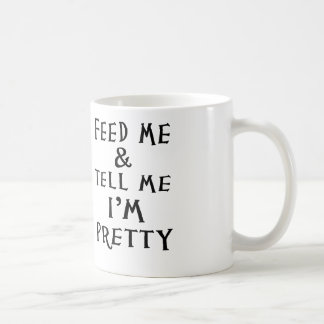 mata mig och berätta mig I-förmiddagsöten Kaffemugg