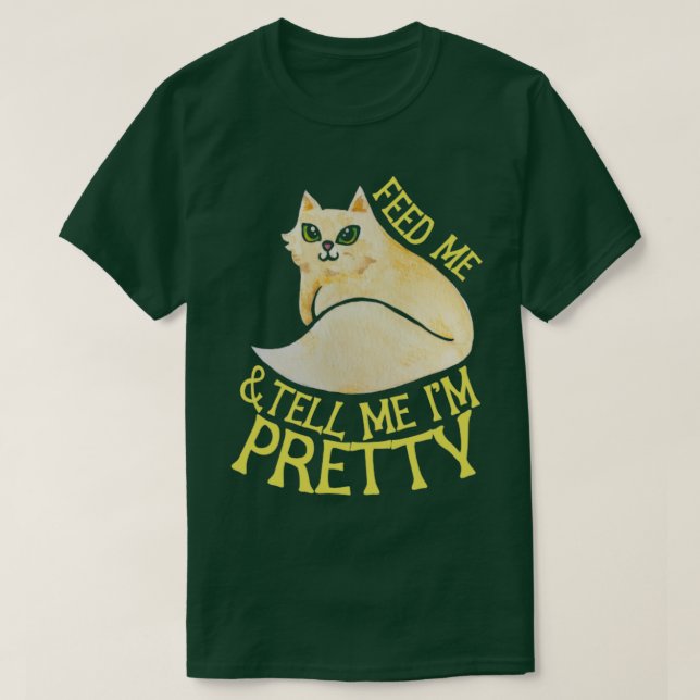 Mata mig och berätta om min söt t shirt (Design framsida)