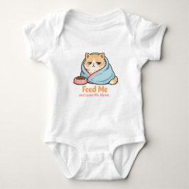 Mata Mig och Lämna Mig I Fred Rolig Sövande Katt T Shirt