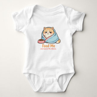 Mata Mig och Lämna Mig I Fred Rolig Sövande Katt T Shirt