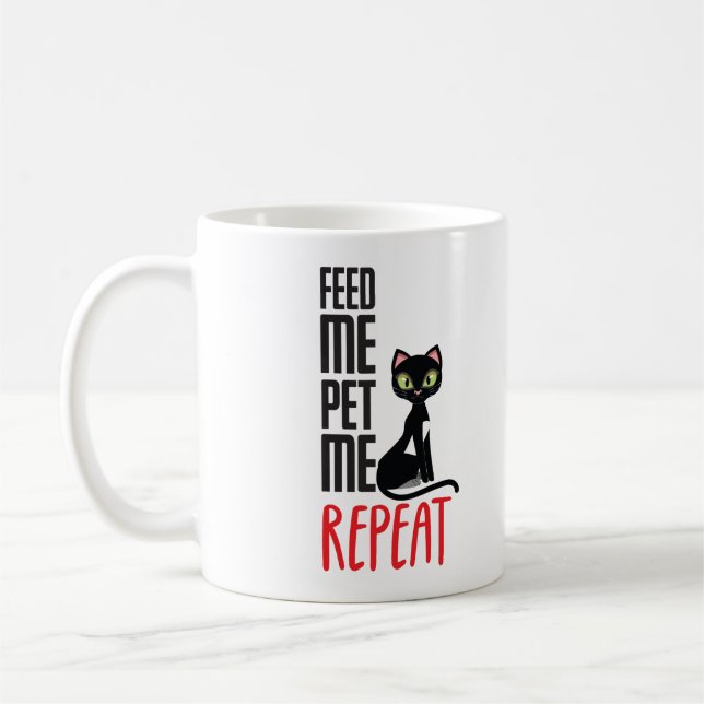 Mata mig, Pet me Kaffemugg (Vänster)