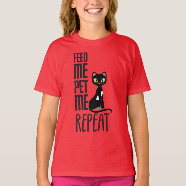 Mata mig, Pet me T Shirt (Framsida)
