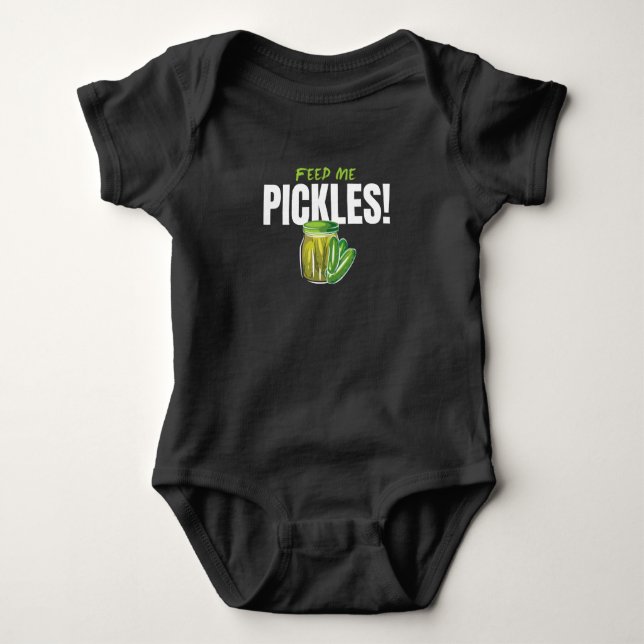 Mata mig Pickles Cucumbers Gherkin T Shirt (Framsida)