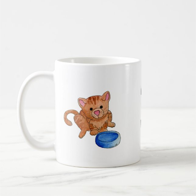 Mata mig rånar nu kaffemugg (Vänster)