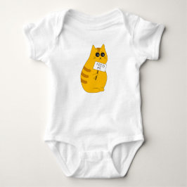 "Mata mig" Rolig kattkroppströja T Shirt