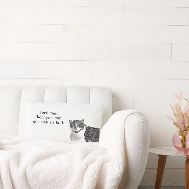 Mata mig, så kan du gå tillbaka till sängen. lumbarkudde (Soffa)