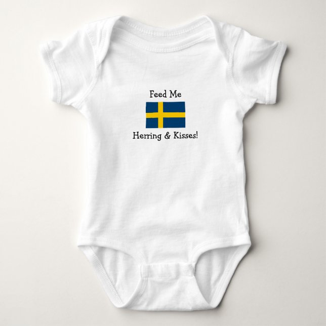 Mata mig sill & kisses! t-shirt (Framsida)