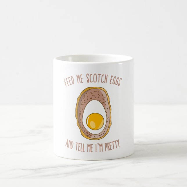 Mata mig skotska ägg och säg att jag är Söt Kaffemugg (Center)