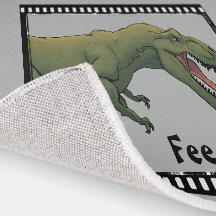 Mata mig! T-Rex Baby Dino under högstolen Matta