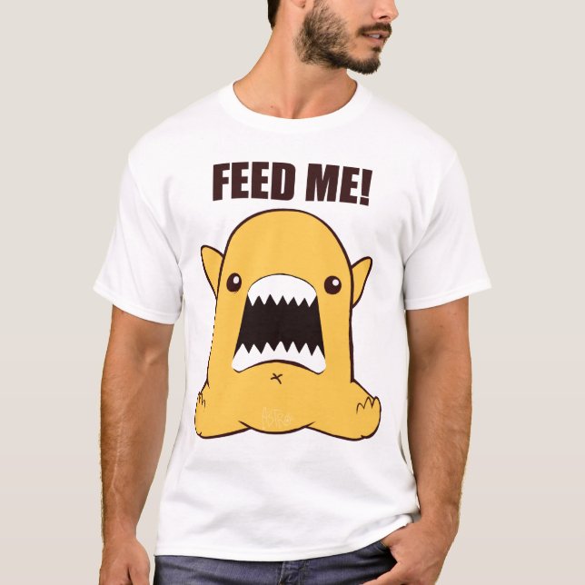 Mata mig t shirt (Framsida)