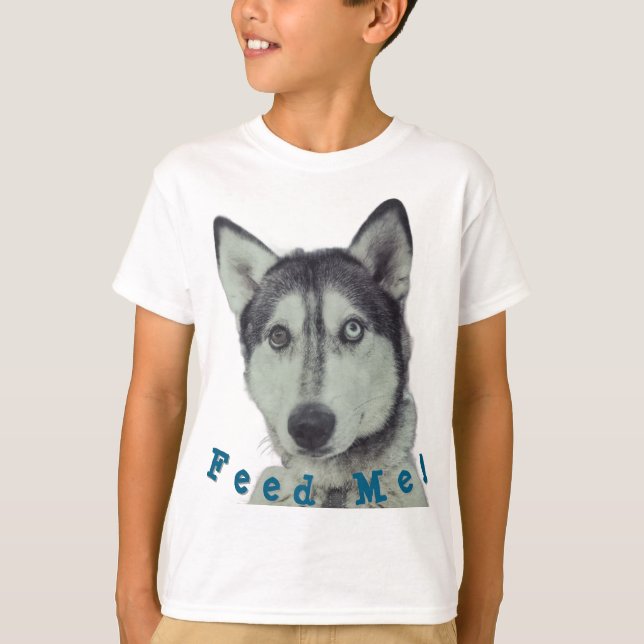 Mata mig! t shirt (Framsida)