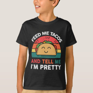 Mata mig Taco Berätta för Söt Outfit Mexikansk tis T Shirt
