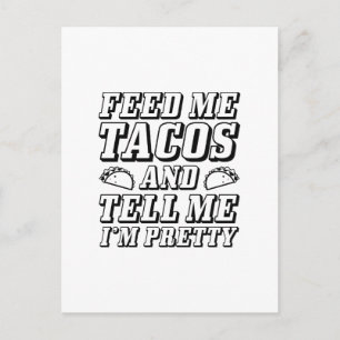 Mata mig Tacos Vykort