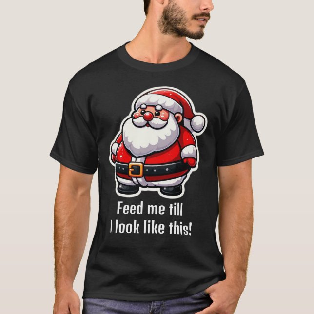 "mata mig" tomte kul t shirt (Framsida)