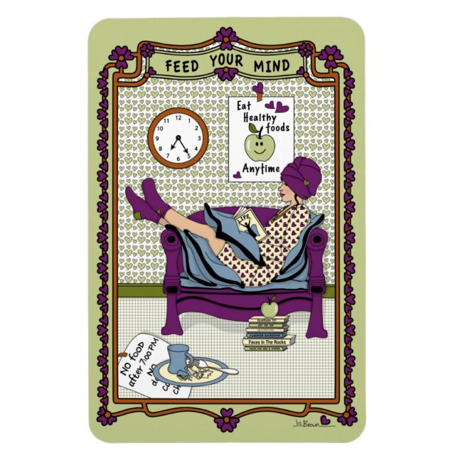 Mata mind_A_4x6-kylskåp Magnet (Vertikal)