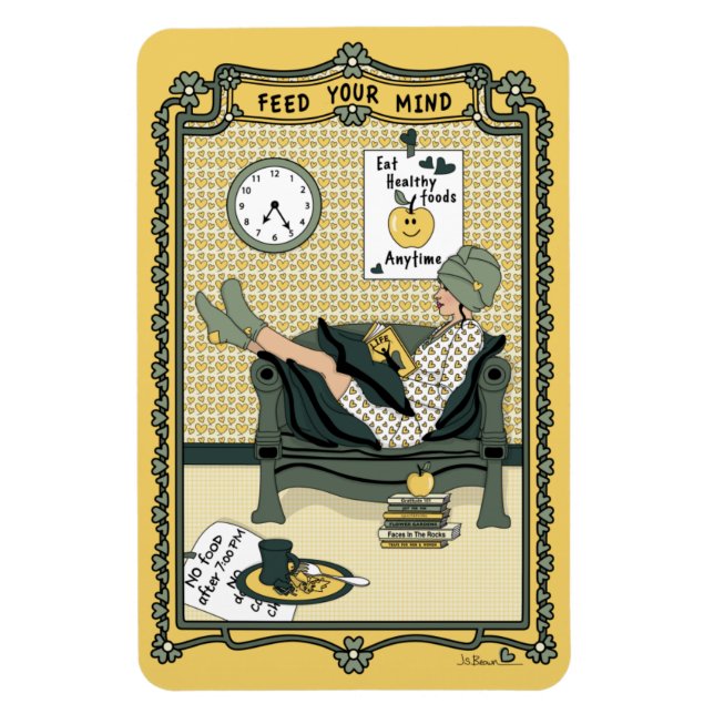 Mata mind_C_4x6-kylskåp Magnet (Vertikal)