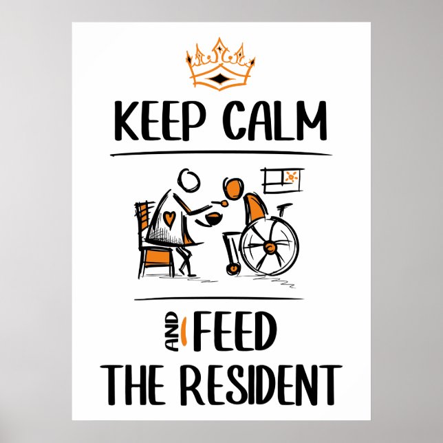 Mata president. Sjuksköterskeassistenten CNA-karri Poster (Framsidan)