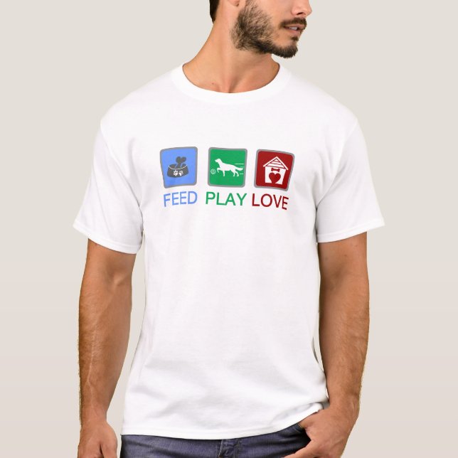 mata spela kärlek t shirt (Framsida)