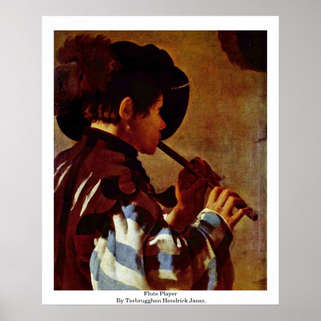 Mata spelare av Terbrugghen Hendrick Jansz. Poster (Framsidan)