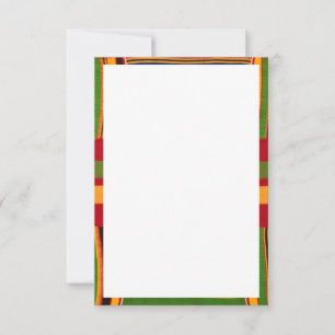 Mata tackkort för afrikansk utskrift tack kort