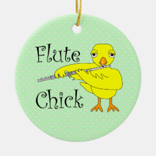 Mata ut Chick Julgransprydnad Keramik