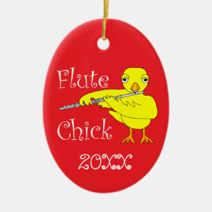 Mata ut Chick Julgransprydnad Keramik