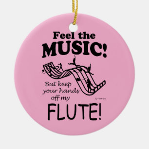 Mata ut musik julgransprydnad keramik